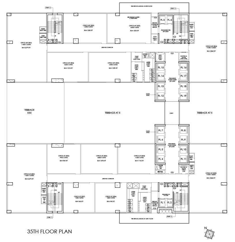 35th Floor Plan