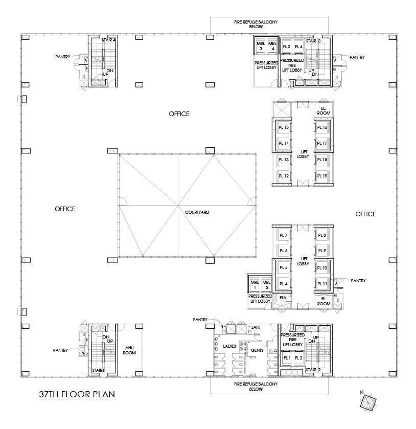 37th Floor Plan